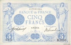 5 Francs BLEU FRANCIA  1915 F.02.27 q.SPL