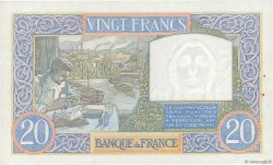 20 Francs TRAVAIL ET SCIENCE FRANCE  1939 F.12.01 AU-