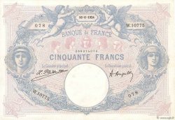 50 Francs BLEU ET ROSE FRANCIA  1924 F.14.37 MBC