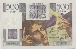 500 Francs CHATEAUBRIAND FRANCE  1945 F.34.02 XF-