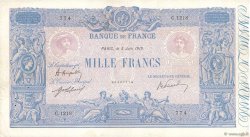 1000 Francs BLEU ET ROSE FRANCIA  1919 F.36.34