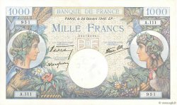 1000 Francs COMMERCE ET INDUSTRIE FRANCIA  1940 F.39.01 SPL+