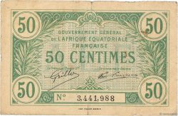 50 Centimes AFRIQUE ÉQUATORIALE FRANÇAISE  1917 P.01a S