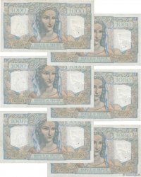 1000 Francs MINERVE ET HERCULE Consécutifs FRANKREICH  1949 F.41.26 fVZ