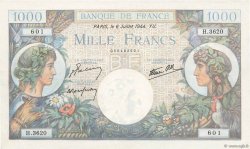 1000 Francs COMMERCE ET INDUSTRIE FRANCE  1944 F.39.10 TTB+