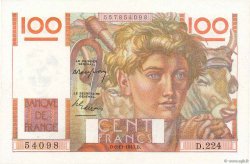 100 Francs JEUNE PAYSAN FRANCIA  1947 F.28.16 EBC
