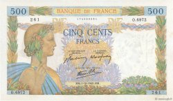 500 Francs LA PAIX FRANCE  1942 F.32.41