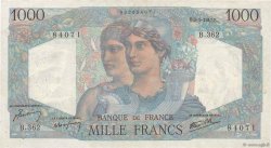 1000 Francs MINERVE ET HERCULE FRANKREICH  1947 F.41.18 fSS