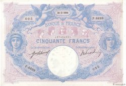 50 Francs BLEU ET ROSE FRANCE  1916 F.14.29