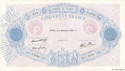 500 Francs BLEU ET ROSE modifié FRANKREICH  1937 F.31.04 fSS