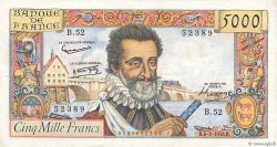 5000 Francs HENRI IV FRANCIA  1958 F.49.06 BB