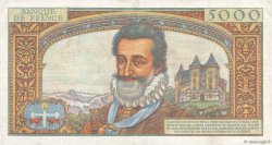 5000 Francs HENRI IV FRANCE  1958 F.49.06 pr.TTB