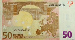 50 Euro Fauté EUROPE  2002 €.130.09 TTB