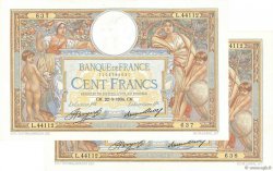 100 Francs LUC OLIVIER MERSON grands cartouches Consécutifs FRANCE  1934 F.24.13