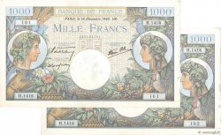 1000 Francs COMMERCE ET INDUSTRIE Consécutifs FRANCE  1940 F.39.03
