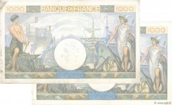 1000 Francs COMMERCE ET INDUSTRIE Consécutifs FRANCE  1940 F.39.03 TTB