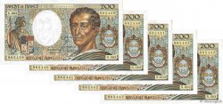 200 Francs MONTESQUIEU Consécutifs FRANCIA  1981 F.70.01 EBC