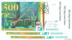500 Francs PIERRE ET MARIE CURIE Consécutifs FRANCIA  1998 F.76.04 SC+