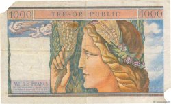1000 Francs TRÉSOR PUBLIC FRANCE  1955 VF.35.01 B