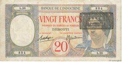 20 Francs DSCHIBUTI   1943 P.12A
