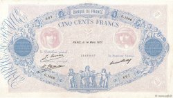 500 Francs BLEU ET ROSE FRANCIA  1927 F.30.30 MBC