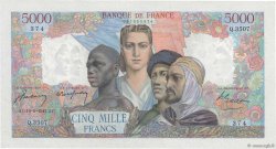5000 Francs EMPIRE FRANÇAIS FRANKREICH  1947 F.47.60 fST