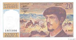20 Francs DEBUSSY FRANCE  1980 F.66.01A2 SUP+