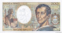 200 Francs MONTESQUIEU Modifié  FRANKREICH  1994 F.70/2.01