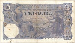 20 Piastres INDOCHINA Saïgon 1917 P.038b