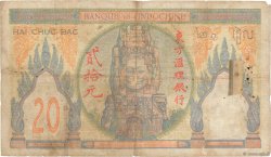 20 Piastres FRENCH INDOCHINA  1928 P.050 F-