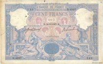 100 Francs BLEU ET ROSE FRANCE  1907 F.21.22