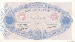 500 Francs BLEU ET ROSE FRANCE  1932 F.30.35 VF+
