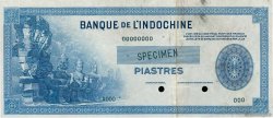 (100) Piastres Spécimen INDOCINA FRANCESE  1945 P.078s BB