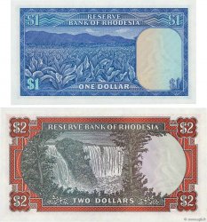 2 Dollars RHODESIA  1979 P.38a-39b q.FDC