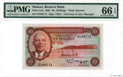 10 Shillings MALAWI  1964 P.02Aa UNC