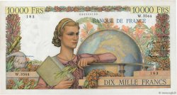 10000 Francs GÉNIE FRANÇAIS FRANKREICH  1952 F.50.61 fVZ