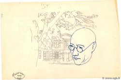 50c + 10c André Gide Dessin FRANCE regionalismo y varios  1969 