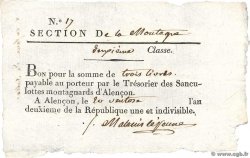 3 Livres FRANKREICH  1794 Kol.61.096var VZ