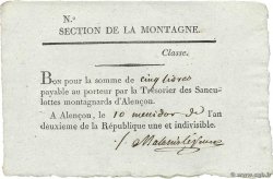 5 Livres FRANCE  1794 Kol.61.096var XF