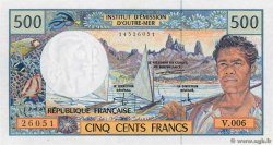 500 Francs FRENCH PACIFIC TERRITORIES  1992 P.01c UNC