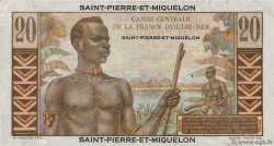 20 Francs Émile Gentil SAINT PIERRE E MIQUELON  1946 P.24 BB