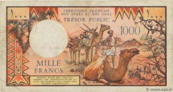 1000 Francs FRENCH AFARS AND ISSAS  1975 P.34 BC+