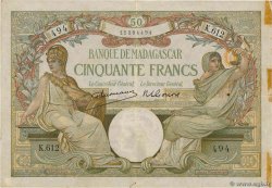 50 Francs MADAGASCAR  1948 P.038 VF