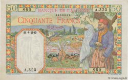 50 Francs ALGÉRIE  1940 P.084 TTB