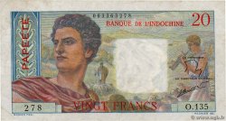 20 Francs TAHITI  1963 P.21c TTB