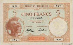 5 Francs NEW CALEDONIA  1940 P.36b VF+