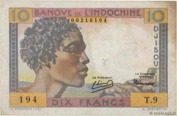 10 Francs DSCHIBUTI   1946 P.19 fSS