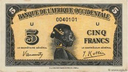5 Francs AFRIQUE OCCIDENTALE FRANÇAISE (1895-1958)  1942 P.28a pr.SUP