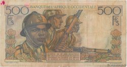 500 Francs FRENCH WEST AFRICA (1895-1958)  1948 P.41 VG