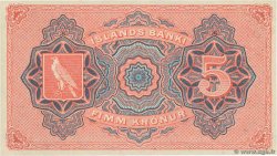 5 Kronur Non émis ISLANDIA  1920 P.15r SC+